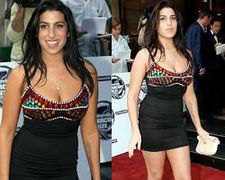 Amy Winehouse antes e depois da transformação