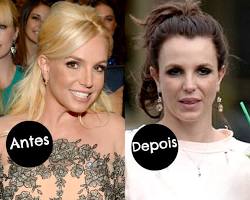 Britney Spears antes e depois da transformação