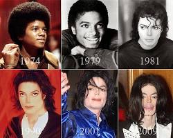 Michael Jackson antes e depois da transformação