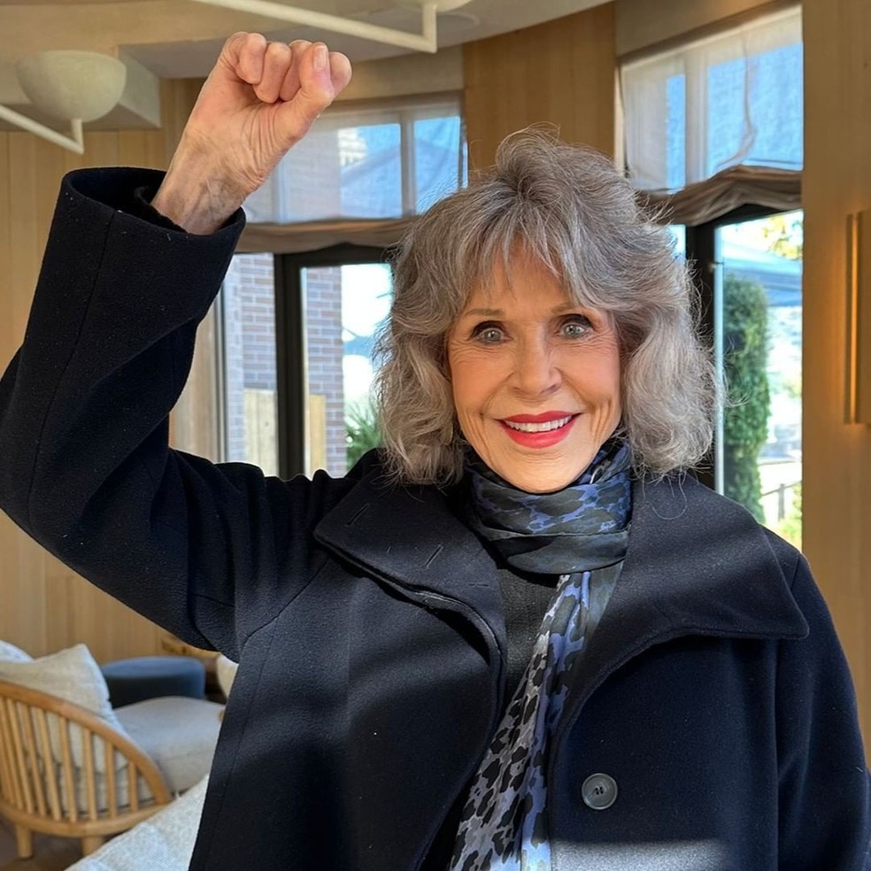 Jane Fonda — Foto: Reprodução/Instagram